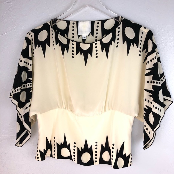 Anthropology x Anna Sui Silk Blouse size 4, small - Picture 8 of 14